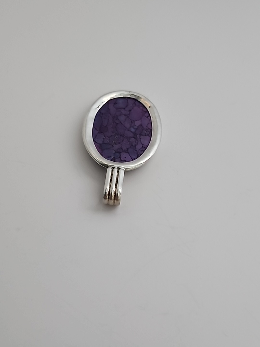 Vintage Solid 925 Sterling Silver Copper Purple T… - image 5