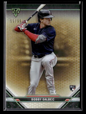 Bobby Dalbec #'d /99 RC - 2021 Topps Triple Threads Gold SP Rookie #7 Red Sox