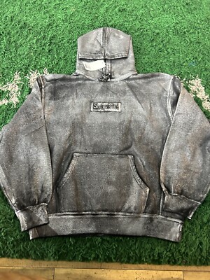 Size XL- SUPREME/MM6 MAISON MARGIELA FOIL BOX LOGO HOODED