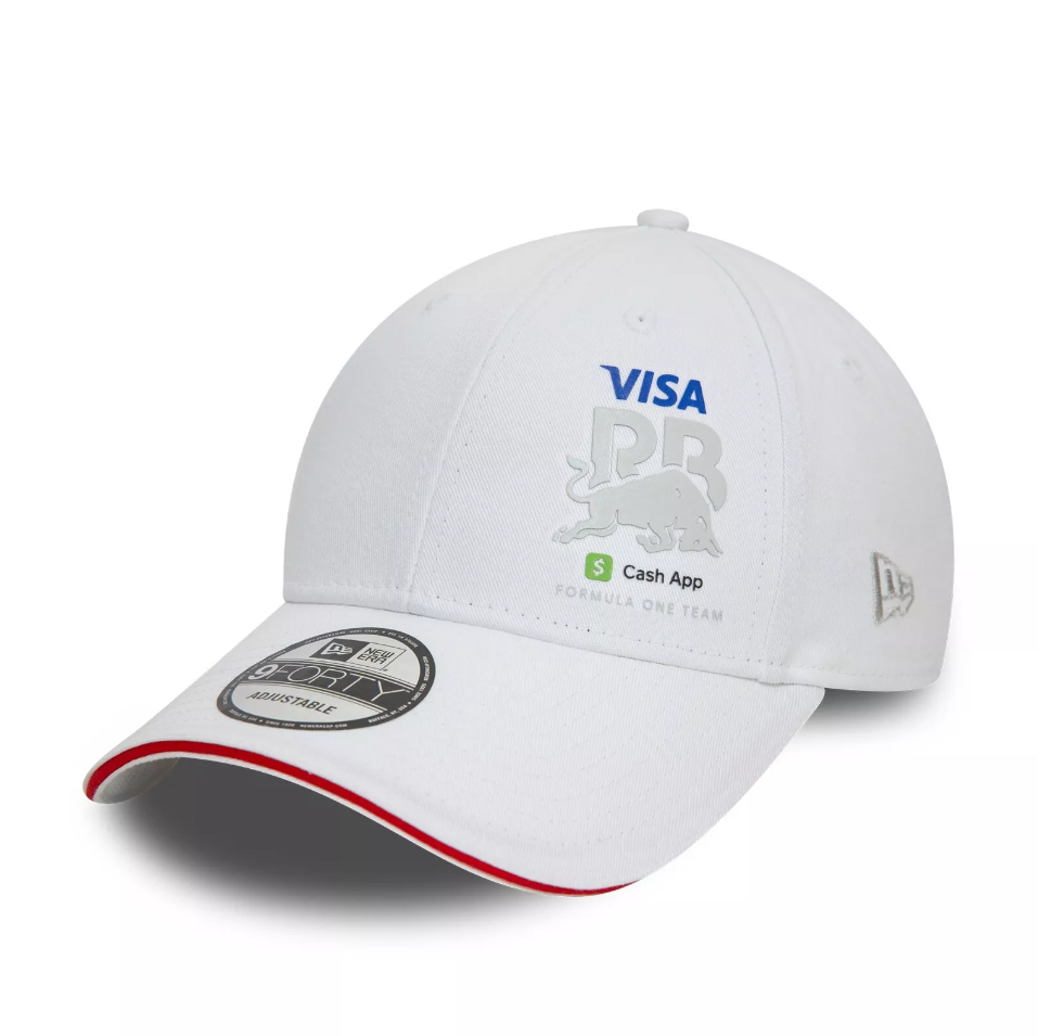 Visa Cash App Racing Bulls Red Bull Team Official Baseball Cap Snapback White