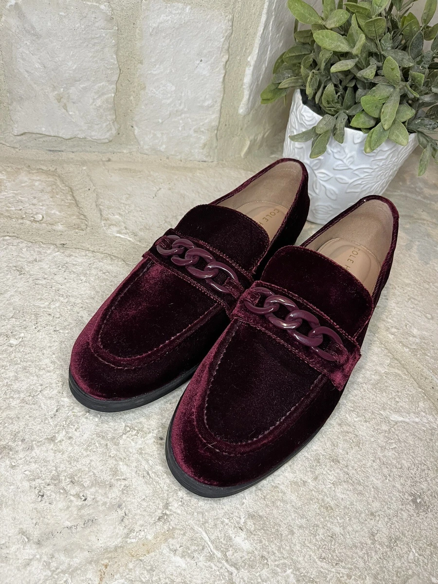Cole haan velvet best sale loafers