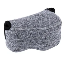 JJC Grey Mirrorless Camera Pouch Case for Canon EOS M M6 M10 M100 +15-45mm Lens