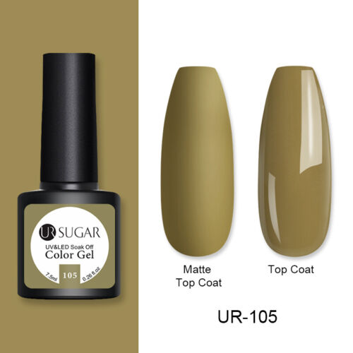 UR SUGAR 172 Colors UV Gel Polish Glitter Purple Top Base Gel Gel Varnish 7.5ml - Picture 101 of 119