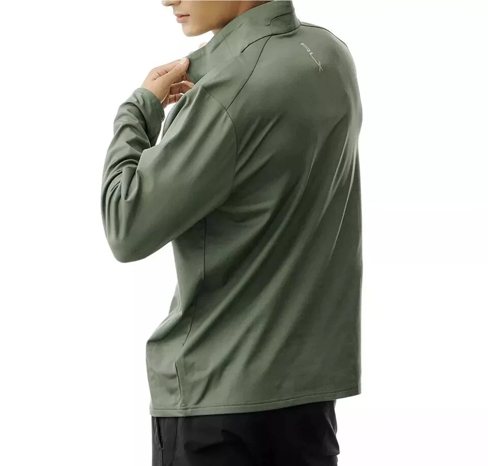 Pullover Ralph Lauren RLX Performance Golf 1/4 Cremallera Para Hombre Talla S Verde Absorbente $148 Foto 3 de 4