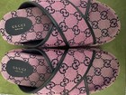 Gucci Canvas GG Platform Slide Sandals, size 38/8 — photo 2