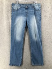 Calvin Klein Jeans Straight Leg Men's 38X32 Stretch Light Wash Blue Denim 10314