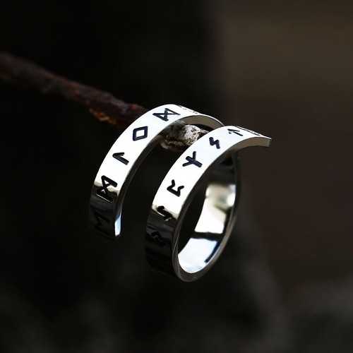Ultimate Viking Rune Rings Stainless Steel Mens Celtic Norse Pagan Vintage Band - Picture 30 of 40