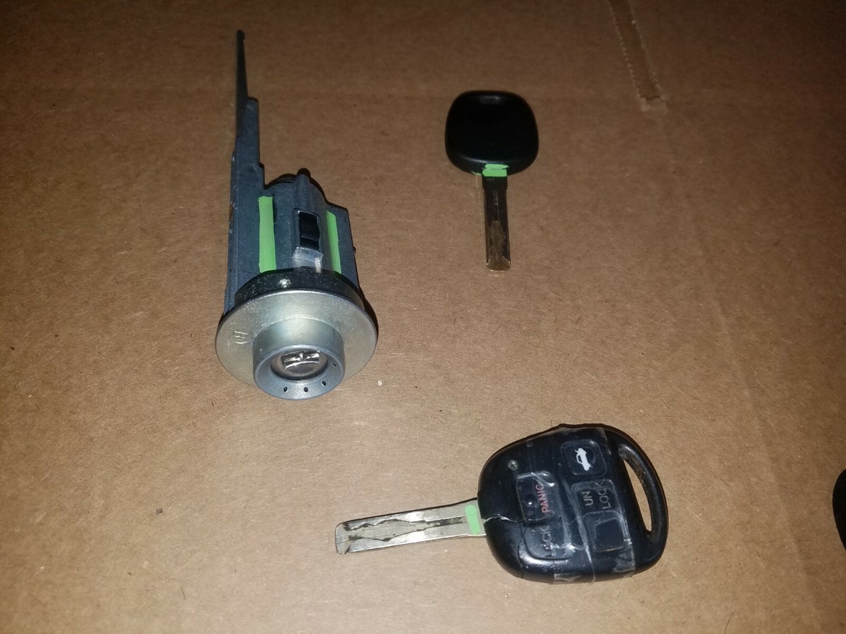 01-03 LEXUS LS430 ENGINE COMPUTER KEY ECU ECM DOOR TRUNK CYLINDER