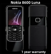 Nokia 8600 Luna Unlocked GSM 2G Bluetooth 2MP 2.0" Slide Mobile Phone NEW Sealed