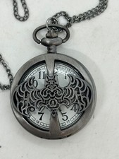 Batman Pocket Watch Dark Knight Comic Silver Look Vintage