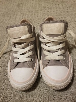 converse grey pink canvas