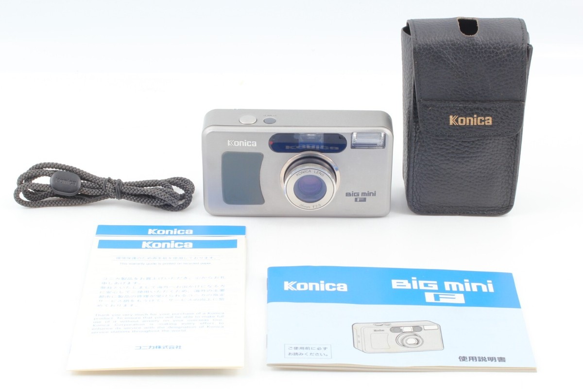 Konica BIG mini BM-201 フィルムカメラ コニカ ケース付き 💥Mint IN Case] Konica Big Mini F Point & Shoot 35mm Film Camera