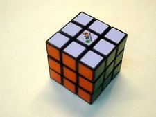 Used Rubik's Cube Brain Teaser Puzzle Cube NIce