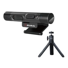 AVerMedia DualCam 2K  1080p Autofocus Webcam with Tripod  Dual Lens Camera