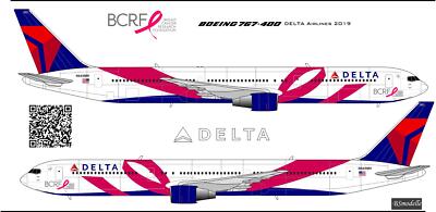 BSmodelle Boeing 767-400 Delta Airlines decal 1144 