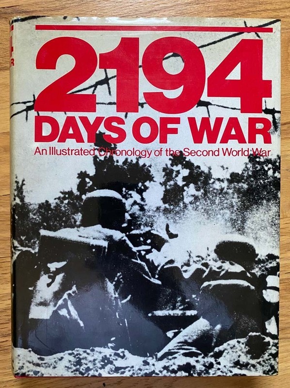 Very Rare 2194 Days of War large format military history reference book long oop