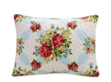 2-Pioneer Woman ~ VINTAGE FLORAL ~ Pintuck ~ Standard Pillow Sham Set ~ 20 x 26