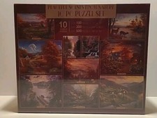 NEW Peaceful Scenes From Nature 10 Puzzle Set 2 100 4 300 4 500 Pieces