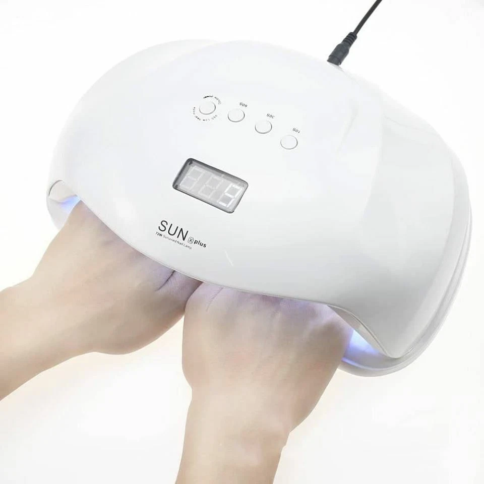 Uv Led Nail Lamp 4 Timer Settings Auto Sensor 72leds Quick - Temu