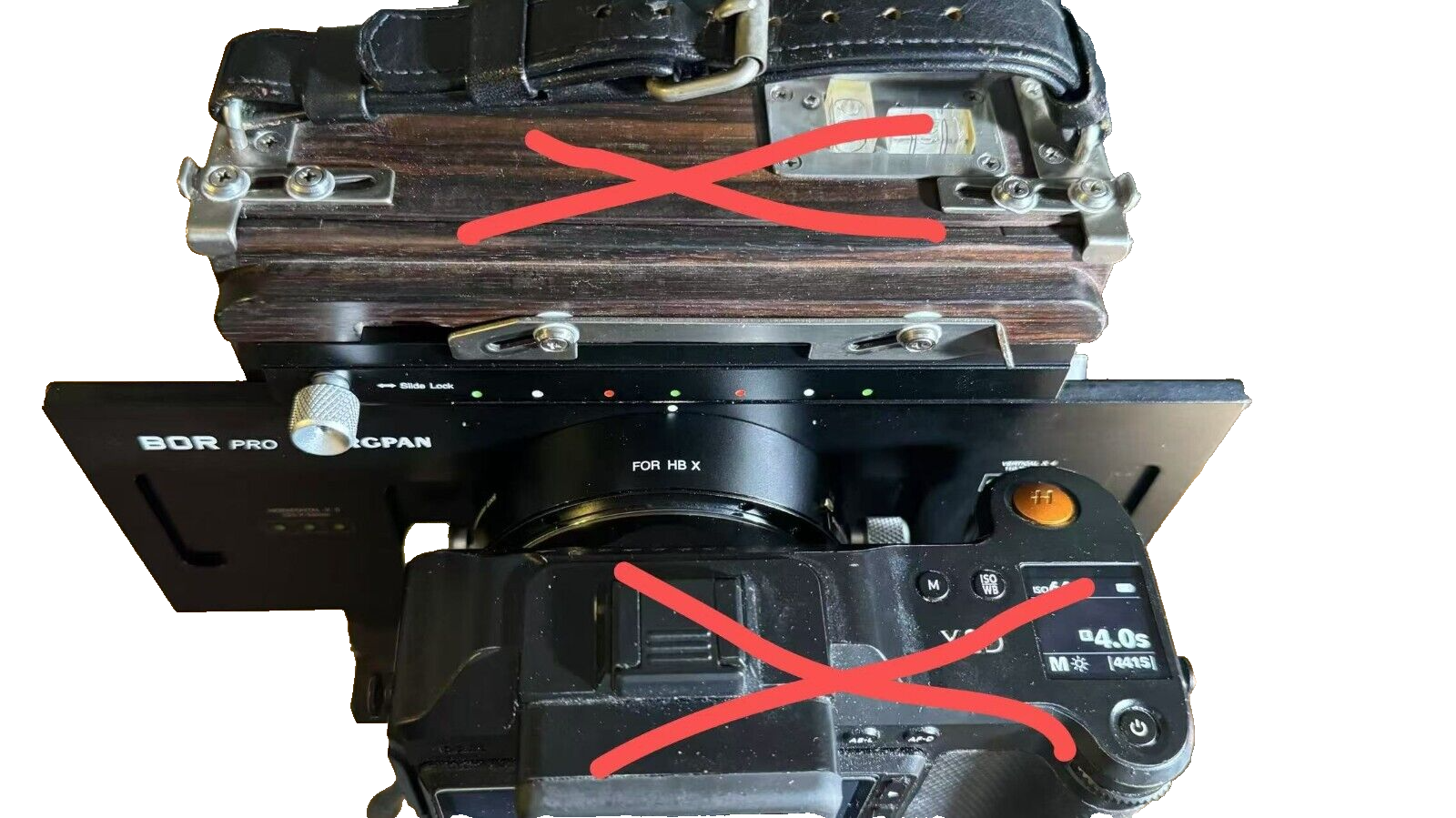 Adaptateur Pour Dos Numérique Phase One / Hasselblad V Vers Châssis Linhof Sinar Toyo 4x5 - Neuf