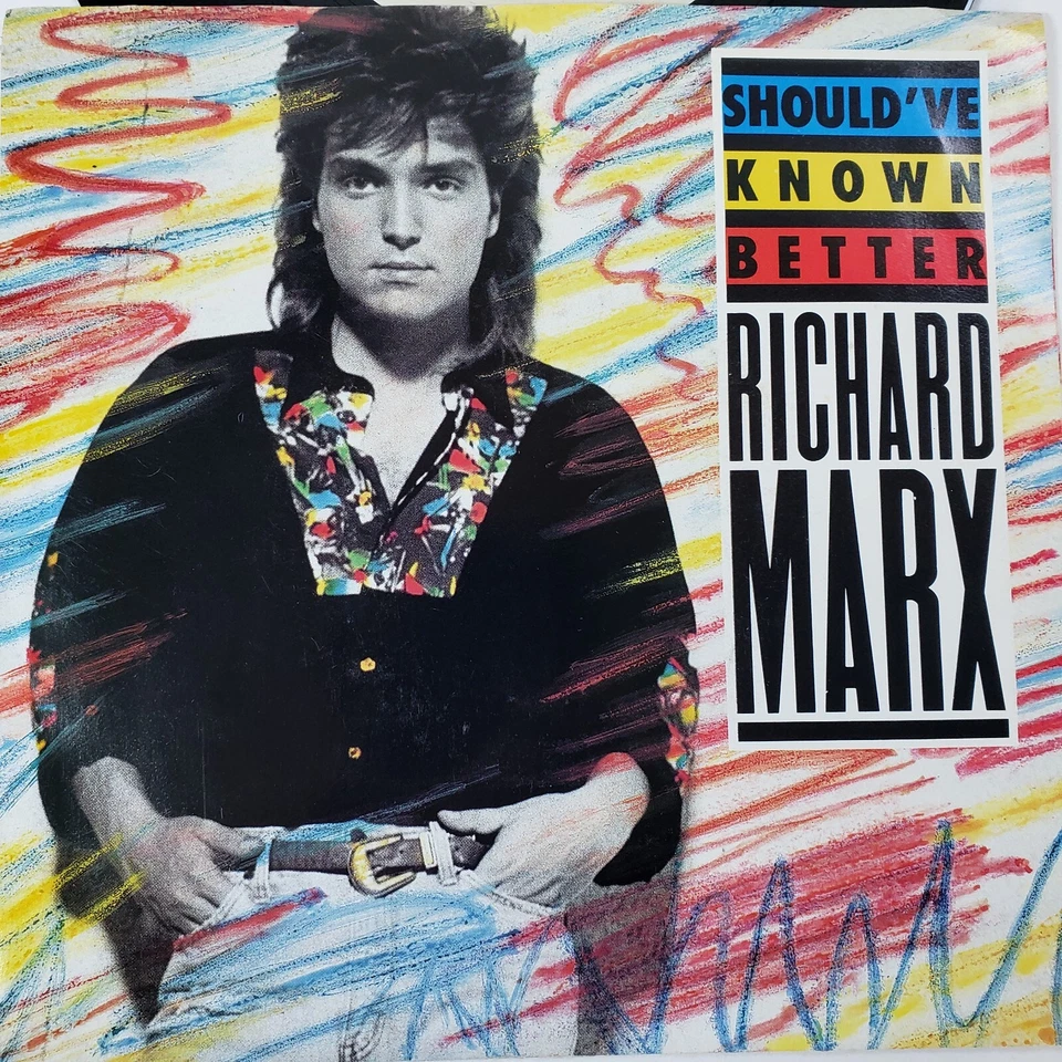 Richard Marx "Should've Known Better" 45 Vg+ Tested Picture Sleeve Jukebox Title - Image 3 of 4