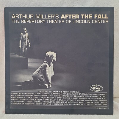 ARTHUR MILLER'S AFTER THE FALL Music By David Amram; Original Cast. 3pc Box 1964