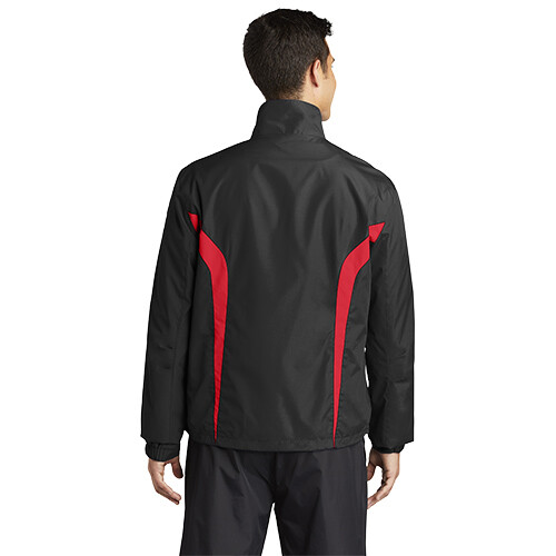 Sport Tek Mens Full Zip Colorblock Raglan WindShirt Jacket XS-6XL NEW JST60