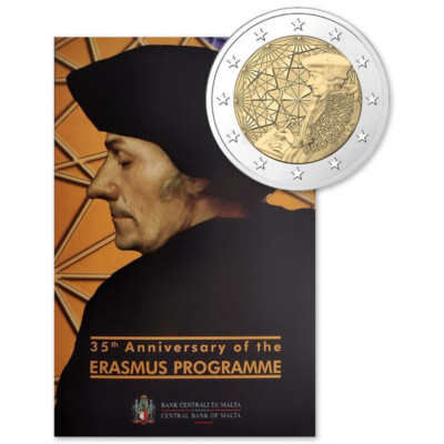 Belgium 2 euro 2022 (PROOF) 35 Years Erasmus Programme KM# (2022 Belgium 2 euro 2022 (PROOF) 35 Years Erasmus Programme KM# (2022