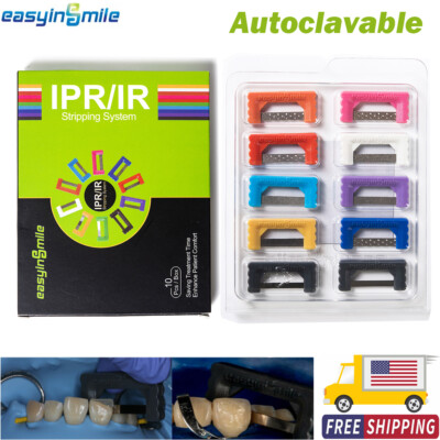 Dental IPR Interproximal Reduction Teeth Strips Orthodontic Polishing Saw 10Size