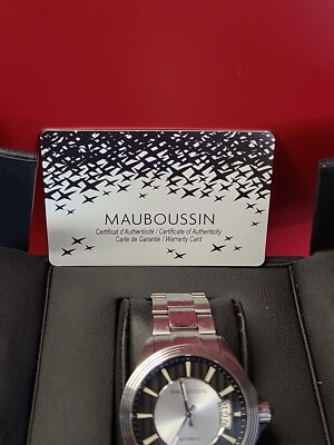 Montre Homme Mauboussin 'L'Heure De Paix' - Mécanique Automatique - Boîtier Chrome, Bracelet Acier - Occasion