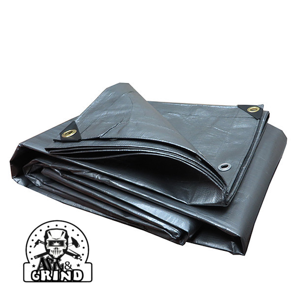 LONA DE POLIETILENO DE RESISTENCIA EXTREMA REFORZADA DE 14 MIL PLATA PREMIUM (ELIGE TU TALLA)