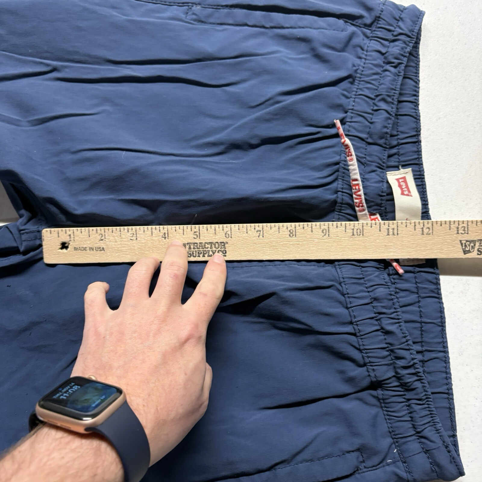 Levis Jogger Men 28x28 Elastic Drawstring Tapered Polyester Sweatpants thumbnail 7