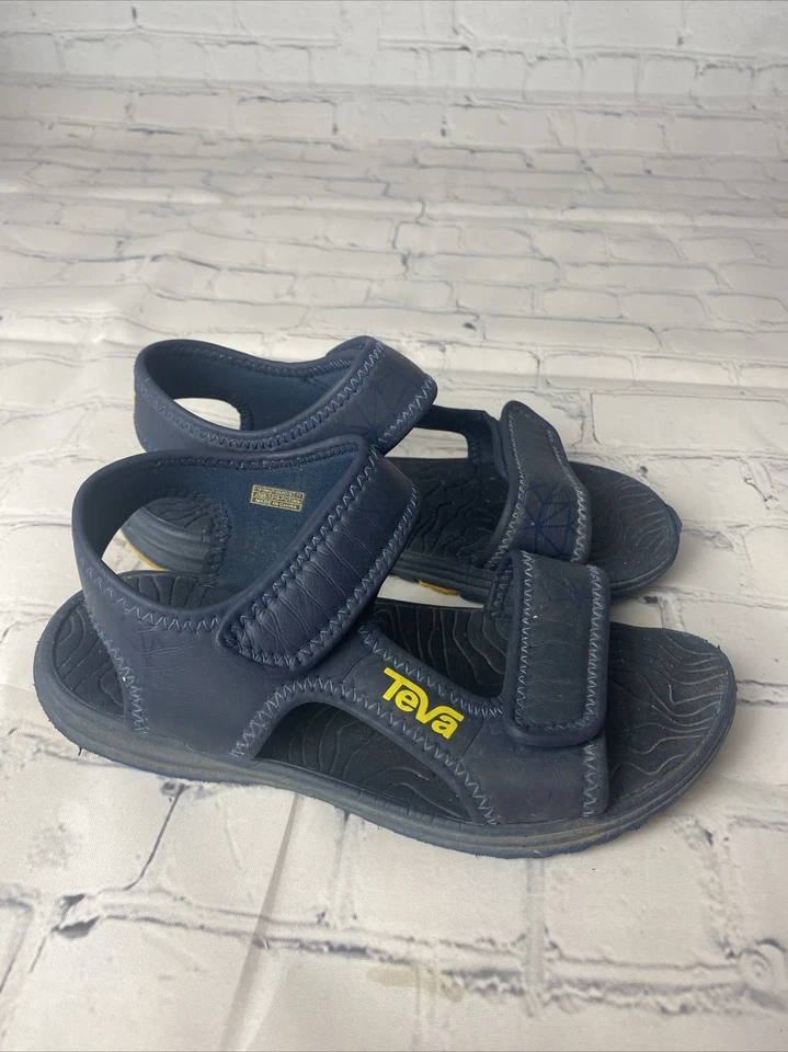 Сандалии-шлепанцы Teva для детей ясельного возраста Tidepool темно-синие размер 1 - Изображение 3 из 4