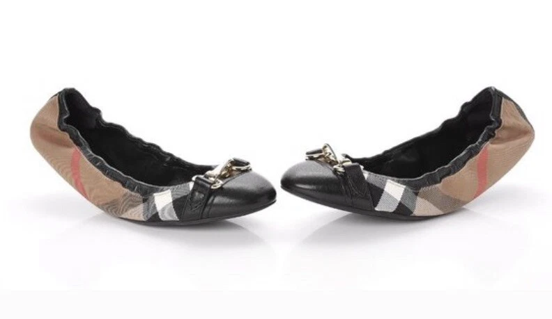 chanel leather ballet flats