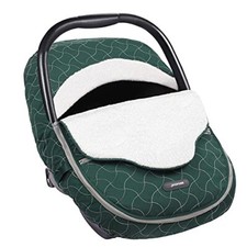 BABY CAR SEAT COVER Warm Plush Fleece Canopy for Infants Dark Green YOOFOSS