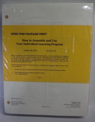 Sealed VTG  1983 Heath Kit Model EE-3201A 3201 A Learning Program Manual Guide