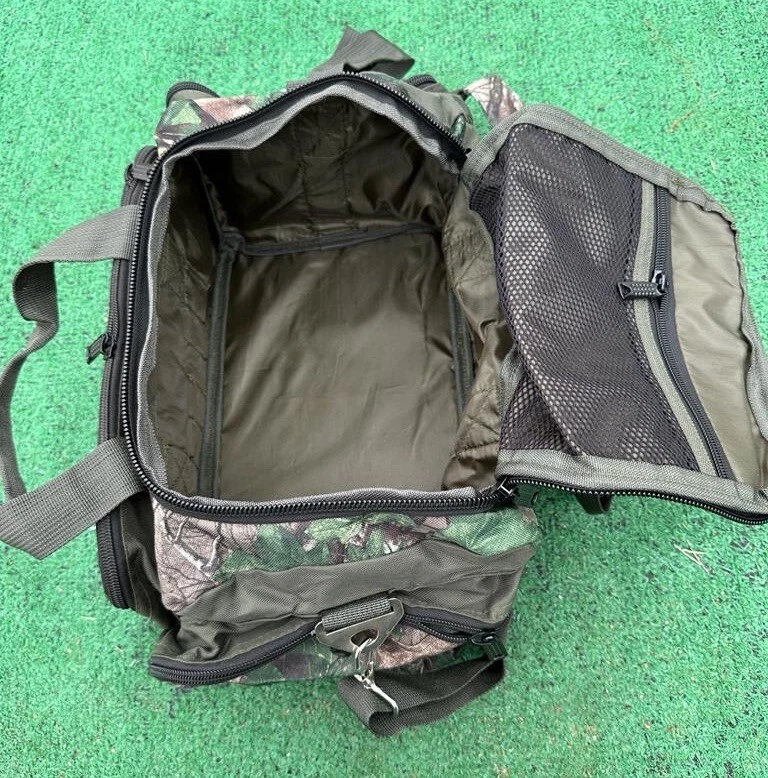 Military Camo Duffle Bag Hunting Fishing Gear Catch-All Carry-On Organizer Fish - Image 4 of 4