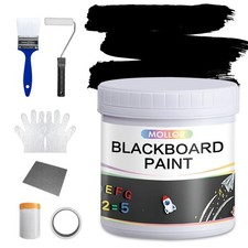 Chalkboard Paint Black Chalk Board Paint for Wall, Wood, Metal, Glass, Plaste...