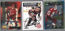 DEAN MCAMMOND AND TWO OTHER AUTOGRAPHED NHL AND CHL ICE  HOCKEY CARDS