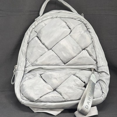Danskin Small Backpack Crossbody Handbag Puffer Grey
