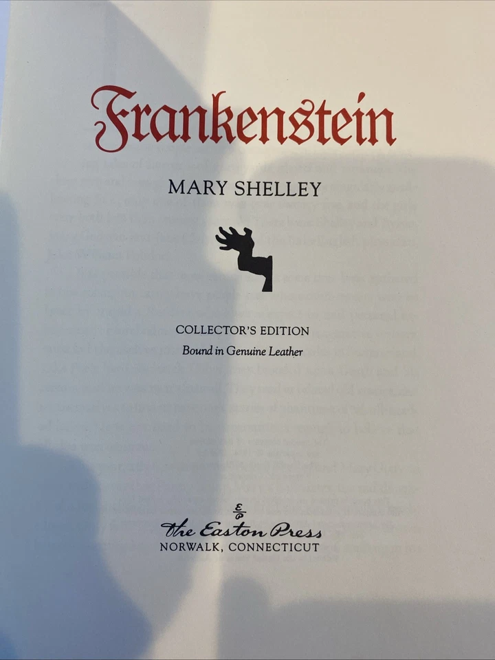 Easton Press Mary Shelley Frankenstein Collectors Edition in Genuine Leather Foto 3 de 4