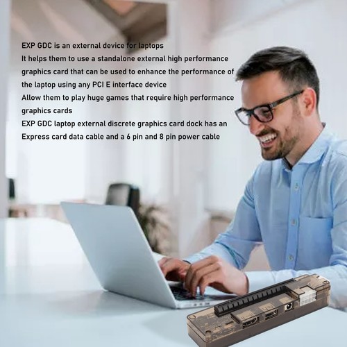 EXP GDC Laptop External Independent Video Card Dock Support 6Pin 8Pin Extern BEA - Picture 6 of 12
