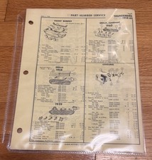 195819591960 Ford Thunderbird Part Numbersparts Book 585960