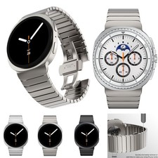 Aluminum Alloy Metal Bracelet Band Butterfly Clasp For Galaxy Watch 8/8 Classic