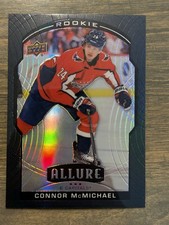 2020-21 UD Allure #94, CONNOR MCMICHAEL SP RC ??? Black Rainbow Rookie Card. rookie card picture