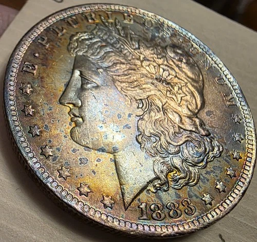 1883-O New Orleans Morgan Silver Dollar Brilliant Uncirculated2 MONSTER TONE BU