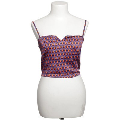 Misu, Crop Top, Größe: XL, Lila/Orange/Mehrfarbig, Elasthan/Polyester #bfM