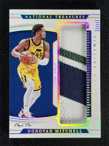 1/1 One Of One 2021-22 Panini National Treasures Donovan Mitchell Timeline Patch