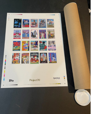 Topps 2021 Project 70 Poster Gold Foil 18'' x 24'' Print Snoop Dogg Ohtani w/ Tube