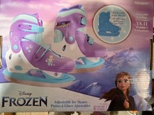 Disney Frozen Youth Adjustable Ice Skates. Y8-Y11. Adjusts Up To 4 Sizes. Purple
